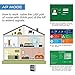 Ahutoru Wi-Fi Range Extender, Access Point Mode /Repeater Mode WiFi Repeater With Micro USB Port (White)