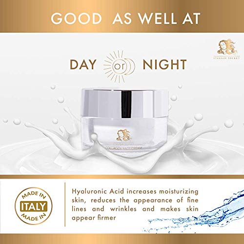 Collagen Cream Made in Italy Premium Anti Aging Face Moisturizer