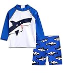 Baby Toddler Boy Swimsuit Kid Rash Guard Swimwear With Swim Hat S