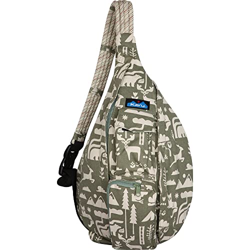KAVU Original Rope Bag Sling Pack with Adjustable Rope Shoulder