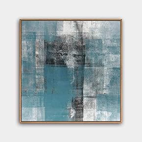 Framed Canvas Wall Art Modern Texture Painting Canvas Prints Home Artwork Decoration for Living Room,Bedroom - 16x16 inches