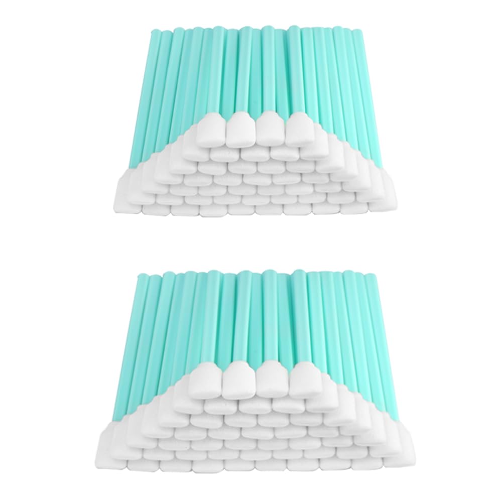 SHIYETA 5.1" Square Rectangle Foam Cleaning Swab Sticks for Solvent Format Inkjet Printer Roland Optical Equipment (100)