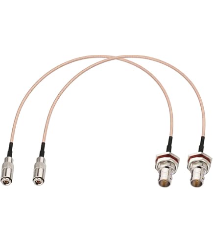 SZRMCC Hoge dichtheid HD Micro BNC naar standaard BNC vrouwelijke 12G-SDI coaxiale kabel voor Blackmagic HyperDeck Shuttle Video Assist (60cm