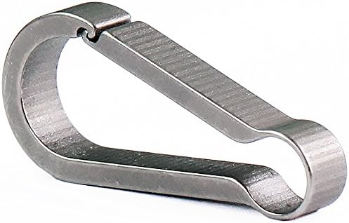 Xthel Titanium Small Ultralight Quick Release Hooks Xhk01 with Stainless Steel Key Rings