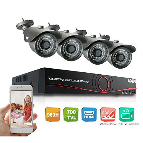 Buy AOMG® 8 Channel DVR security camera system with 4 Super