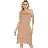 MANCYFIT Women's Tube Top Dress Slip Sleeveless Underdress Invisible Straps