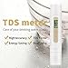 FS-TFC Water Quality Tester，TDS Meter, Accurate and Reliable, 0-9990 ppm， Emperature Meter，Ideal Water Test Meter for Drinking Water, Aquariums,Swimming Pools,Well Water etc