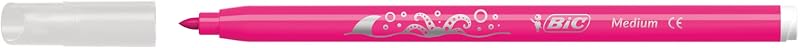 Bic kids - marcadores kid couleur ponta média, contagem 24 (pacote com 1), pacote especial, cores sortidas