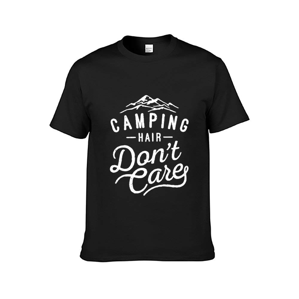 Camping Hair Don't Care Dad Hats Short Sleeve Fashion Short Sleeve For T Shirt