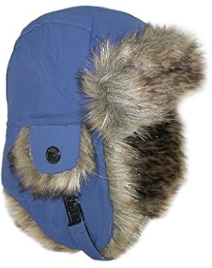 Toddler Trapper Hat with Faux Fur and Chin Strap
