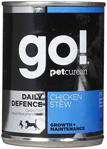 Go! Canned Dog Food, Natural Chicken and Vegetables in Gravy (Pack of 12, 13.2 Ounce Cans)