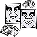 OBEY Men's Sticker Pack 2-icon Face, Assorted, One Size