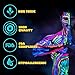 Glow in The Dark Paint - UV Reactive Fluorescent Face & Body Paint - 12 x 10ml Professional Best Quality Paints - Glow in The Dark Blacklight Reactive Costume Makeup Party Supplies - Free Stencils