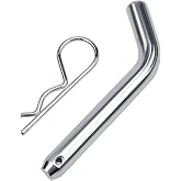 Cenipar Trailer Hitch Pin &amp; Clip with Grooved Head, 5/8-in Diameter, Fits 2 or 2-1/2-in Receiver