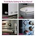 Child Safety Locks 6-Pack - Baby Proofing Cabinets Transparent Baby Safety Locks, No Drilling, 3M Adhesive with Adjustable Strap