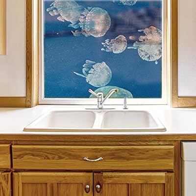 wall26 Window Film for Privacy Deep Sea Fish...