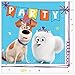 The Secret Life Of Pets 2 Birthday Party Supplies Pack for 16 Guests | Paper Cups, Paper Dessert Plates, Paper Beverage Napkins, Stickers, and Plastic Table Cover | Kid's Birthday Party Supplies