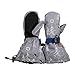 Waterproof Stay-on Winter Snow and Ski Mittens Fleece-Lined for Baby Toddler Kids Girls and Boys
