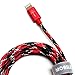 Mobile Undead [Apple MFi Certified] Lightning to USB-A Braided Cable, 5 Feet for iPhone 14/13/12/11 Pro Pro Max Plus Mini XS XS Max XR X 8 8 Plus 7 7 Plus iPad Pro Air Mini iPod (Vampire)