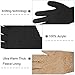LETHMIK Womens&Girls Winter Knit Gloves Warm Solid Color Glove with Thick Fleece Lined Plain Black