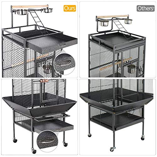 4 Yaheetech+Cockatiel+Cockatoo+Parakeet+Finches+Black