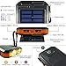 Solar Charger, Frolk Solar Power Bank 10000mAh. Waterproof Portable External Cell Phone Dual USB Battery Charger with Solar Panel,Dual LED Light,Compass for iPhone, iPad, Android Cell Phones