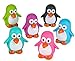 Rhode Island Novelty 2 Inch Rubber Water Squirting Penguins Assorted Colors Set of 12