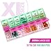 MEDca Weekly Pill Organizer, Twice-a-Day, 1 Pill Organizer New Attractive Coloring