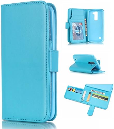 K7 Case,Wallet Case for LG K7,K7 Wallet Case,Filp Case Stand Wallet Case for LG Tribute 5 LG K7 (Blue)