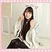 KINOMOTO Game Cat Atsume Hooded Cape Cosplay Costume Gray Cat Cotton Cloak Poncho