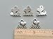 FHNP367 - I Love Jesus Charms Beads Antique Silver Tone Metal Heart Christian Charm DIY Jewelry Accessories 15 * 13mm - 25 Pcs