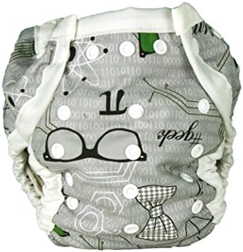 Snuggy Baby AI2 Diaper Cover - #Geek - Patent Pending Design Fits Newborn to Potty Training