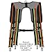 Padded Tool Belt Suspenders w/Chest Strap, Pencil Sleeve, Molle Clip | Durable 1000D Material & Metal Buckles/Hooks | Fully Adjustable Hi-Vis Harness | Construction Grade Carpenter Suspension Rig