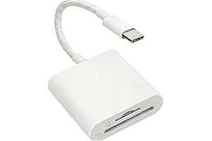[Apple MFi Certified] SD Card Reader for iPhone 15 16 17, Card Adapter with USB Type C Micro SD Memory Dual Slots for iPad/Ma