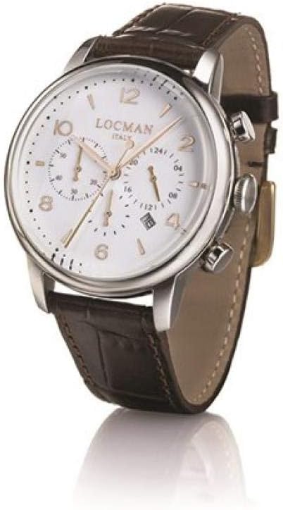 Locman cronografo acciaio quadrante panna 0254A05A-00AVNKPA