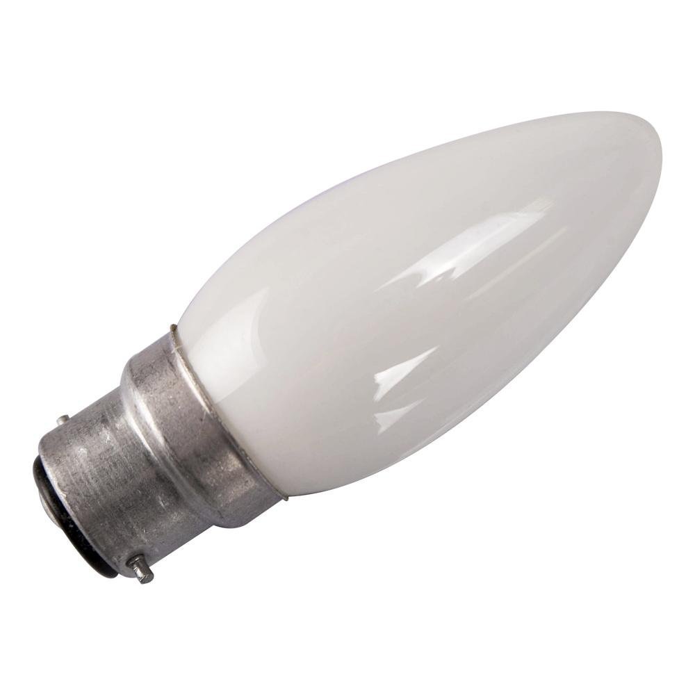 Eveready 20 x 60 WATT Cap B22 Opal (White) Finish Candle Bulbs