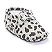 LIVEBOX Infant Baby Moccasins Soft Sole Leopard Print Anti-Slip Tassels Prewalker Toddler Shoes (M: 6~12 months, Cow Print-Grey)
