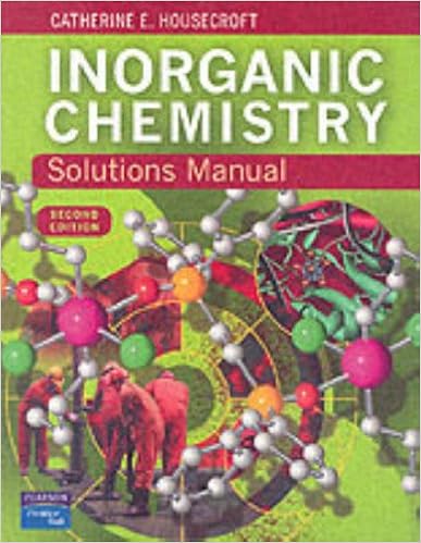 Solutions Manual For Inanic Chemistry Housecroft Catherine E 9780131399266 Books