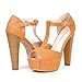 DREAM PAIRS LAURA Women's Peep Toe High Heel T-Strap Enjoyable Platform Pumps Sandals Shoes