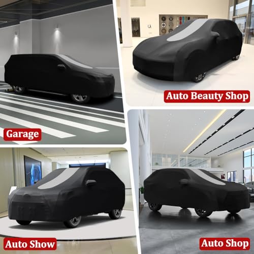 WinPower Interior Car Cover Complete 5.10-5.40M SUV Breathable Stretchable Elasticity Protection Anti-Dust Anti-Scratch for Garage Car Exhibition, 1 Piece