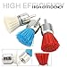 3Pcs 30mm Nylon Filament Abrasive Wire Brush End Brush Kit for Drill Rotary Tool 6mm Shank, Include Fine Medium Coarse Grit