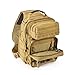 Tactical Sling Bag Pack, Military Shoulder Sling Backpack with 4 Tactical D-Ring Clips (Coyote)