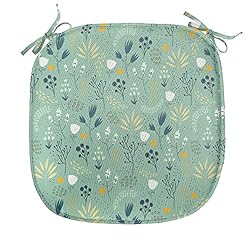 Ambesonne Floral Chair Seating Cushion Set of