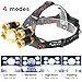 5 Led Bulbs Cree XML-T6 10000 Lumens Headlight + 4R5 4 Mode 18650 Rechargeable Waterproof Headlamp Super Bright Adjustable Headlamp for Outdoor Hiking Camping Riding Fishing Hunting