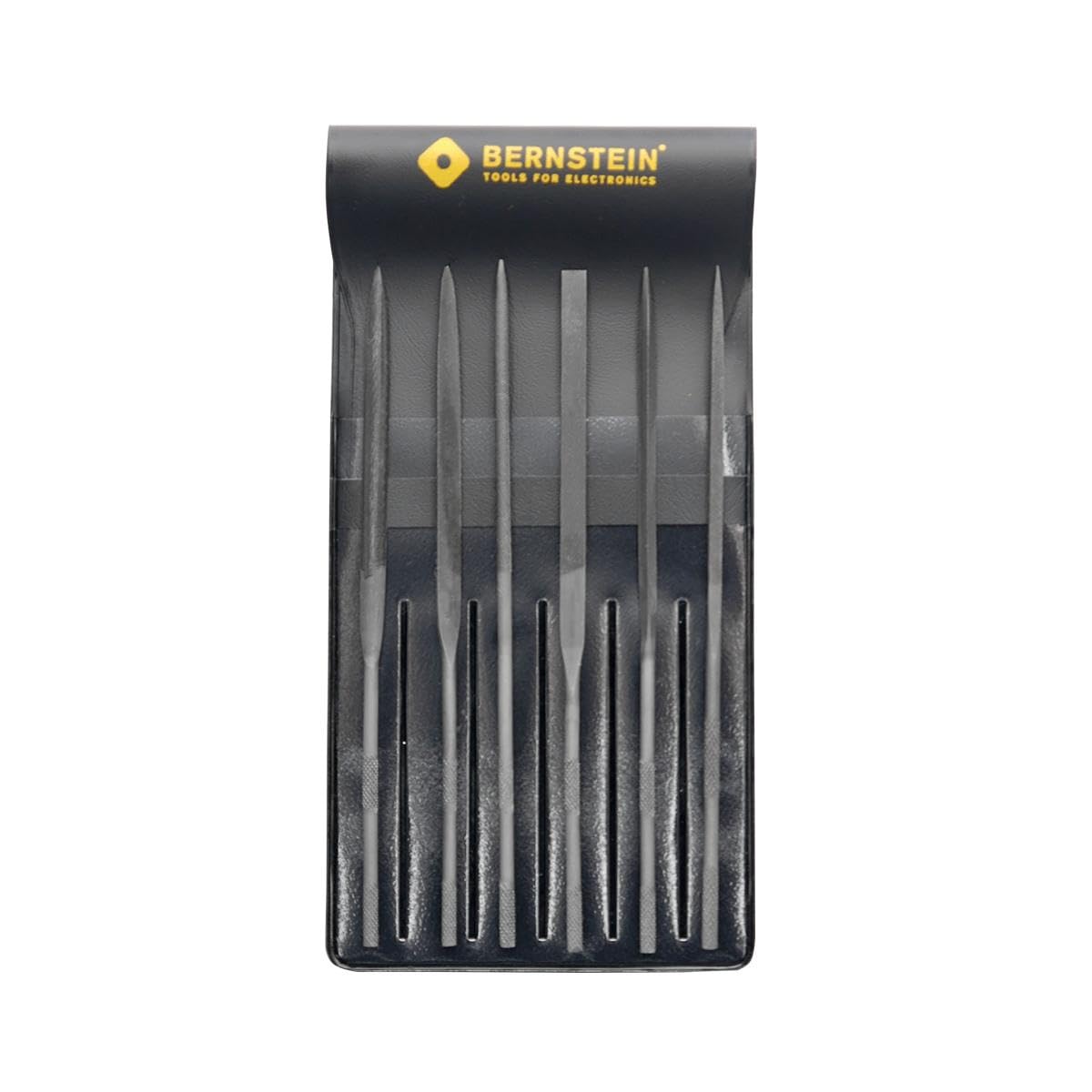 Bernstein 6-Piece Needle File Set - Precision for Wood & Metal, Metal File & Model Making Accessories in Plastic Case