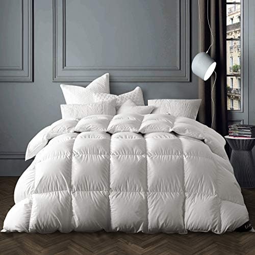 Amazon Com Globon White Goose Down Comforter Queen Full Size 50