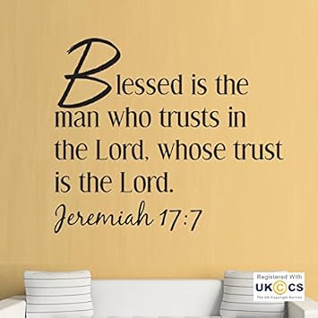 Gesegnete Herr Vertrauen Bibel Gott Liebe Familie Zitat Wand Kunst Aufkleber Abziehbilder Vinyl Ho Schlafzimmer Jungen Madchen Kinder Erwachsene Heim Zitate Kuche Badezimmer Wandaufkleber Amazon De Baumarkt
