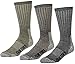 FUN TOES Boot Socks for Men, 3 Pairs Durable Thermal Insulated 80% Merino Wool Warm Hiking for Winter, Indoor or Outdoor (1 Black/1 Brown/1 Green)