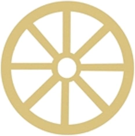 Amazon Com Wagon Wheel Cutout Unfinished Wood Western Covered