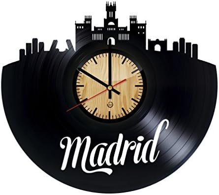 Madrid Record Wall Clock - Get unique of living room wall decor - Gift ideas for girls and boys – Capital Unique Art Design